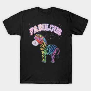 Fabulous rainbow zebra T-Shirt